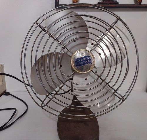 Vintage Manning Bowman Electric Metal Fan Osculating Model 51 Working Corded - Picture 2 of 8