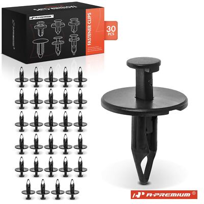 A-Premium 30Pcs 7.94mm Front Bumper Retainer Clips Push-Type for Ford Mystique
