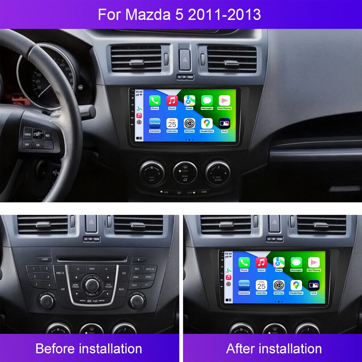 predia 水野まいサイン付 Best of predia 2010-2013 2+32GB For Mazda 5 2011-2015 Android 13 Car Stereo Radio GPS Navi