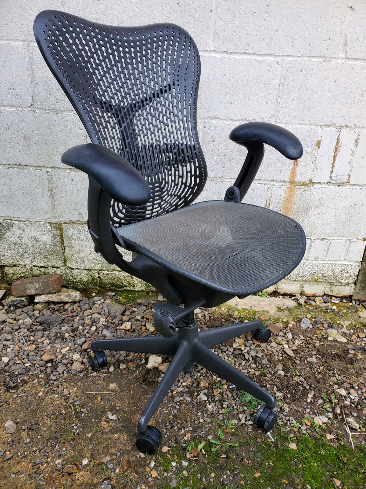 Black Herman Miller Mirra 1 Chair Lumbar Support Ergonomic Office Chair