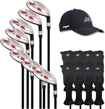 Senior Mens Majek Golf K5 Hybrid Set 3-PW  Headcovers  Hat GRIP OPTIONS 