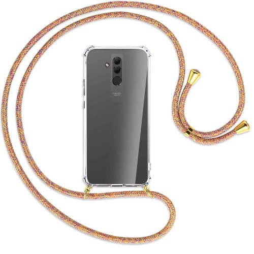 Coque Huawei Mate 20 Lite Arc-en-Ciel Avec Cordon - Antichoc, Transparente, TPU