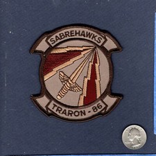 VT-86 SABREHAWKS US NAVY USMC Aviator Training Squadron Desert Jacket Patch