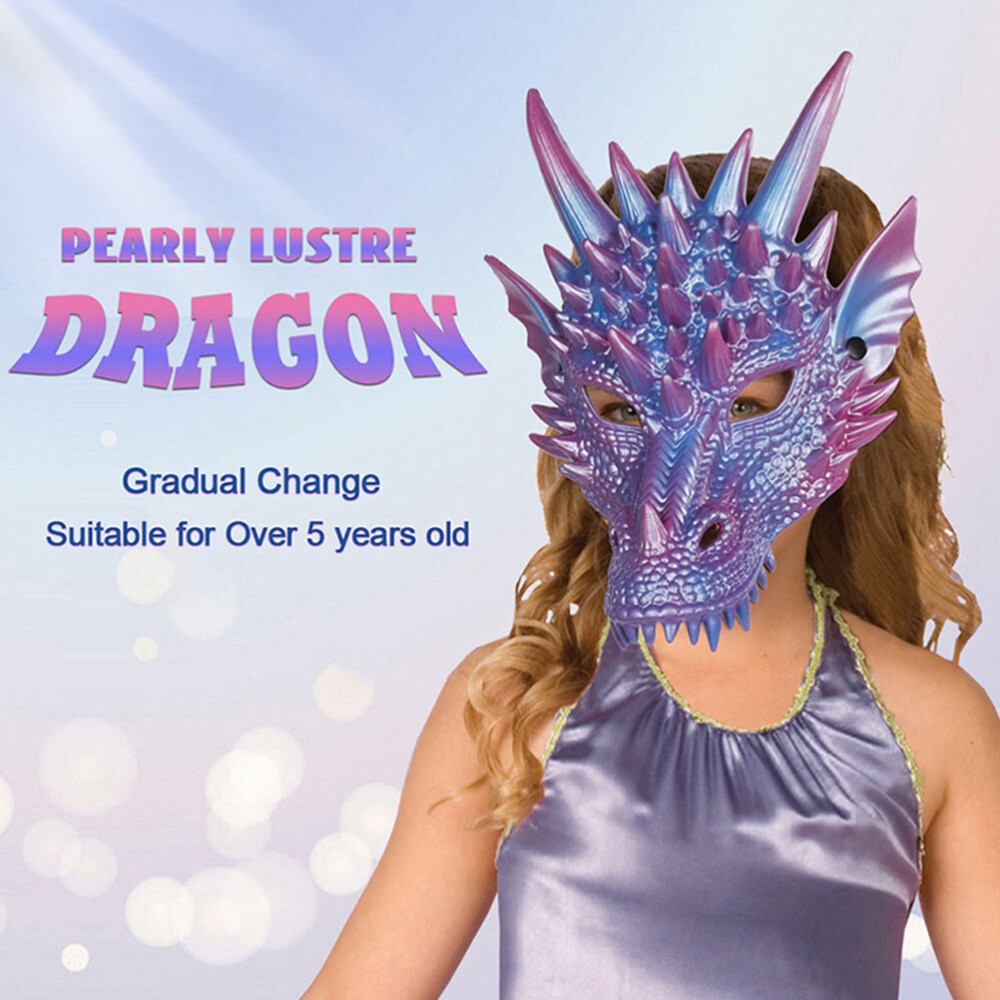 Dragon Mask 3D Dragon Head Mask Horrible Animal Mask Halloween