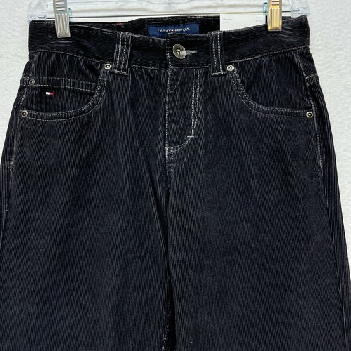 Tommy Hilfiger Corduroy Dress Pants Boys Youth Size 14 - Black 100% Cotton NWT - Picture 2 of 12