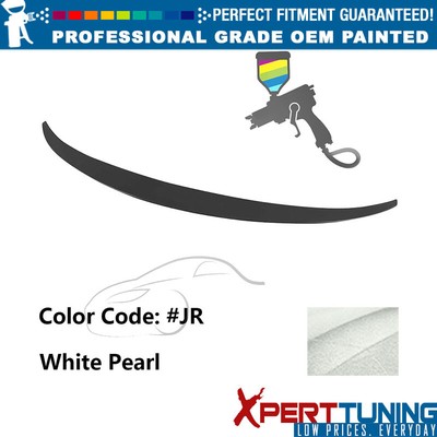 For 11-15 Hyundai Elantra (Avante MD) Euro Style Trunk Spoiler Wing Lip JR White