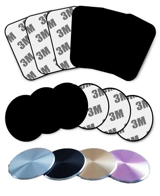 Magnetic Car Phone Holder Replacement Mobile Metal Plate Sticky Phone Plate