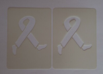 2 x Band mit laufenden Füßen Schminken Schablonen Run for Life Krebsforschung