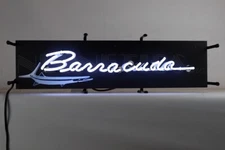 Plymouth Barracuda Logo Colorful Junior Neon Sign Neonetics 29" X 8" 5SMLBC