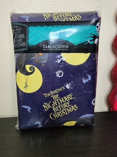 NEU Tim Burton The Nightmare Before Christmas Tischdecke 60x102 lila Jack Fledermaus - Bild 1 von 5