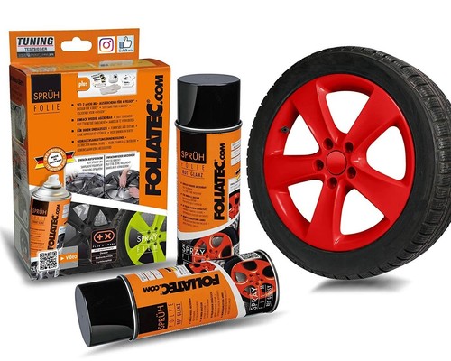 Foliatec 2059 Gloss Red Alloy Wheel Car Bike Plastic Spray Paint Film Kit. +M - Picture 12 of 16
