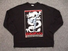 Kenzo Paris Dragon Kick Sweatshirt Adult Mens Small Black Long Sleeve