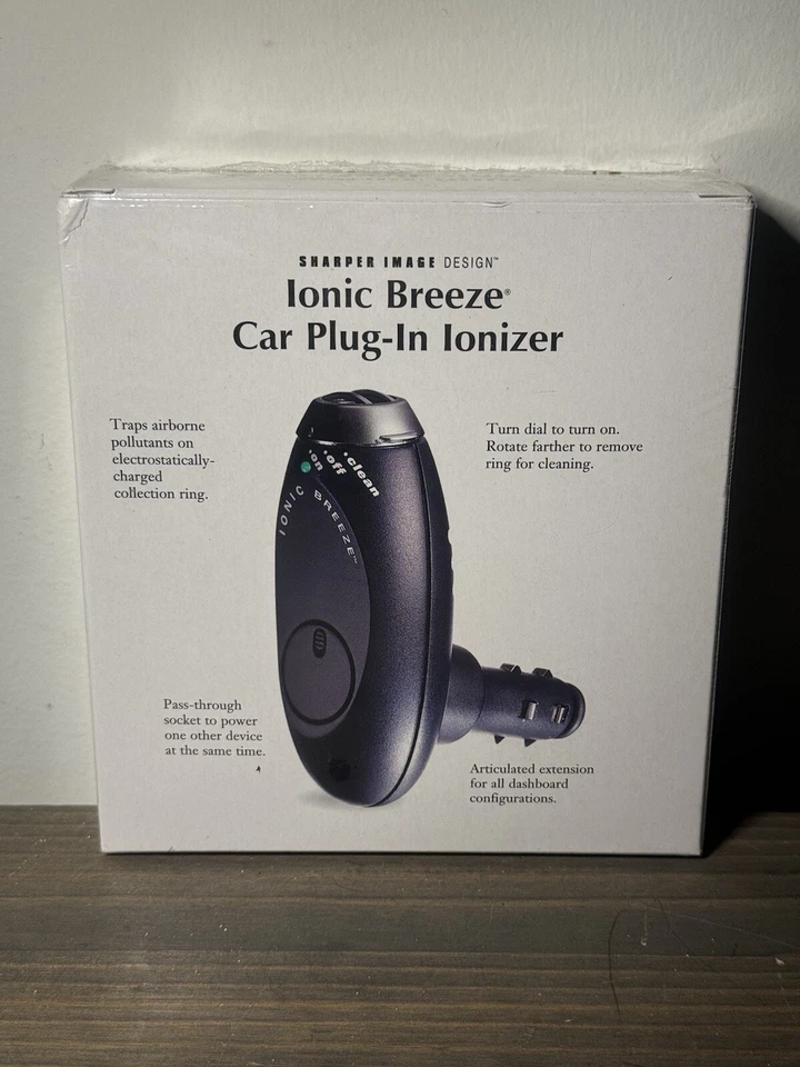 Sharper Image SI629 BLK Ionic Breeze Car Plug-In Ionizer Brand New Air Freshener - Image 3 of 4
