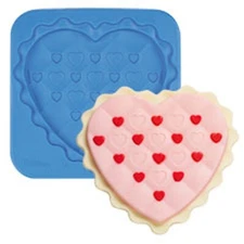 New Wilton Silicone Heart Candy & Craft Mold 2115-1039