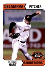 2015 Delmarva Shorebirds Choice #12 Donnie Hart Katy Texas TX Baseball Card