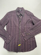 Dolce & Gabbana D & G Dress shirt Burgundy - Purple striped sz S 34 / 48