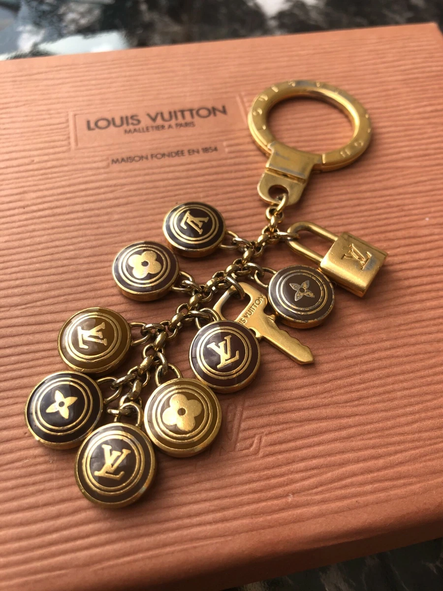 Louis Vuitton Padlock & Key Ring Brown