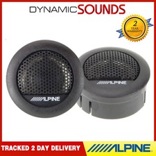 ALPINE SXE-1006TW 1" 3cm 280 Watts Car & Van Dome Tweeters Speaker Set Pair