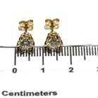GIA 14k yellow gold 1.03ct SI2 H/G round diamond stud earrings Natural — photo 4