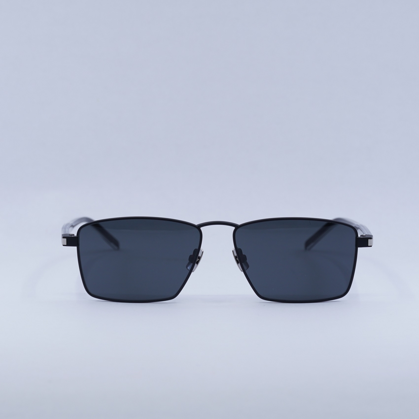 Occhiali da sole SAINT LAURENT SL700 001 nero argento grigio 57 15 145 nuovi
