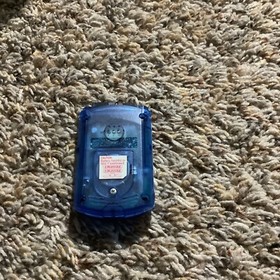 Sega Dreamcast Visual Memory Unit VMU Memory Card Clear Blue - TESTED Working