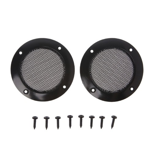2pcs 2inch Decorative Steel Mesh Circle Speaker Protective Covers Casess - Picture 3 of 7
