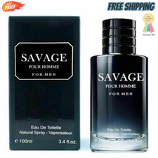 Savage for Men-3.4 Oz Men's Eau De Toilette Spray. Men Casual Cologne-Refreshing