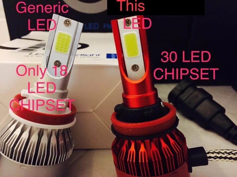 2 bombillas antiniebla conversión LED AZUL H8 H11 10K aptas para Infiniti G37 2009-2013 niebla Foto 3 de 4