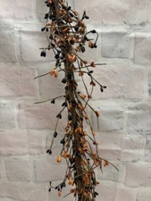 Pip Berry Garland Tan & Black MIX 4' FULL BEAUTIFUL BERRIES