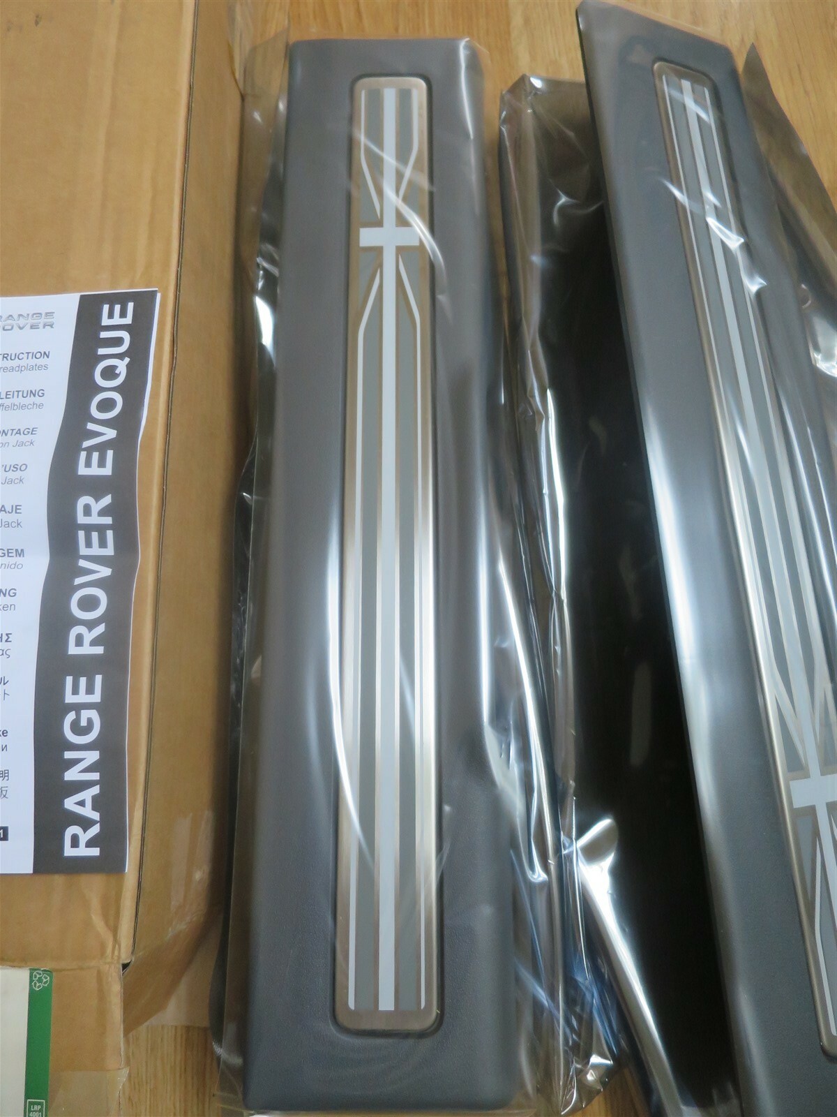 RANGE ROVER EVOQUE 5D UNION JACK TREAD PLATES DOOR SCUFF !GENUINE ...