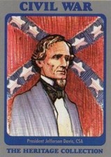1991 Bon Air Civil War Trading Card - Pres. Jefferson Davis