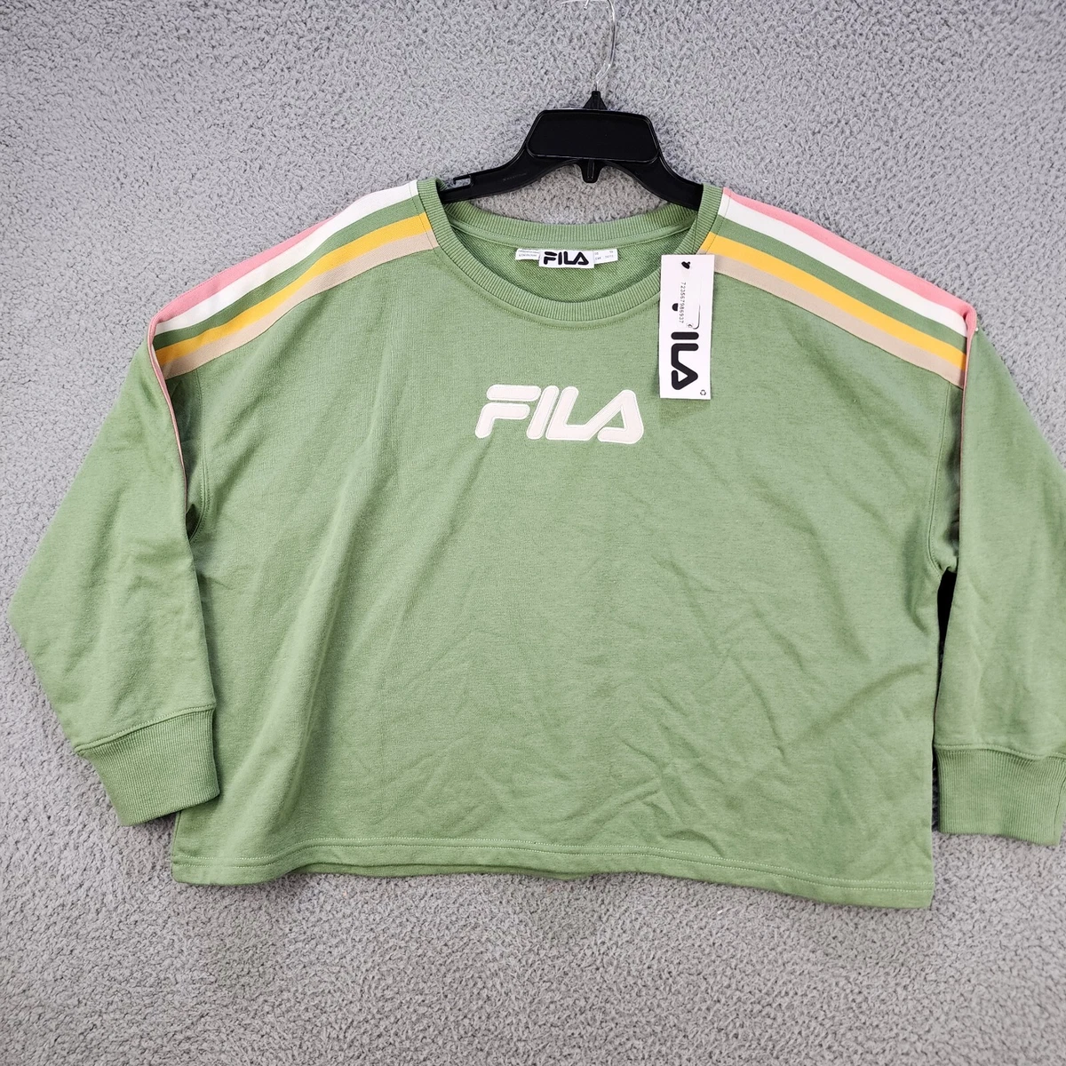 Fila embroidered online logo crew sweatshirt