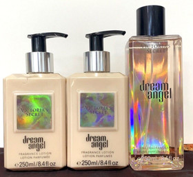  Victoria's Secret LOT OF 3 DREAM ANGEL Fragrance Body Lotions & Body Mist