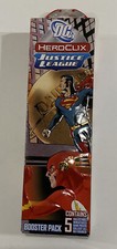 DC HEROCLIX JUSTICE LEAGUE BOOSTER PACK Superman/Flash WizKids 2007 New 