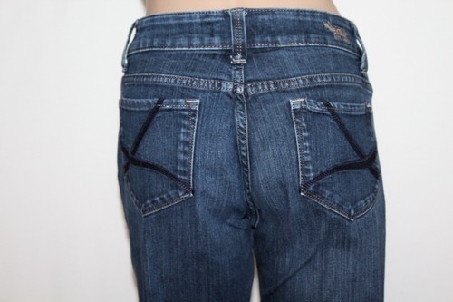 lee perfect fit jeans just below the waist