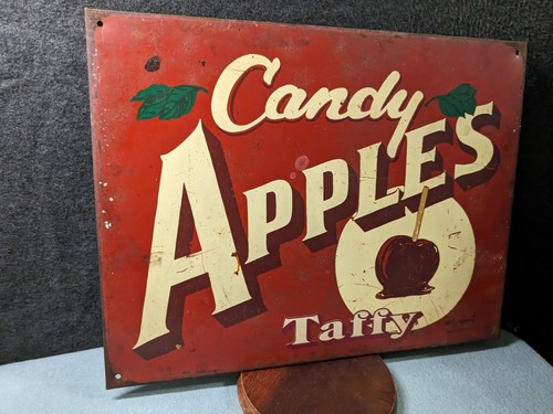 Metal Wall Sign "Candy Apple" 11" x 15" - Picture 2 of 10