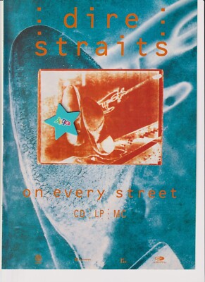 DIRE STRAITS - On every Street - Original Werbeanzeige / Werbung