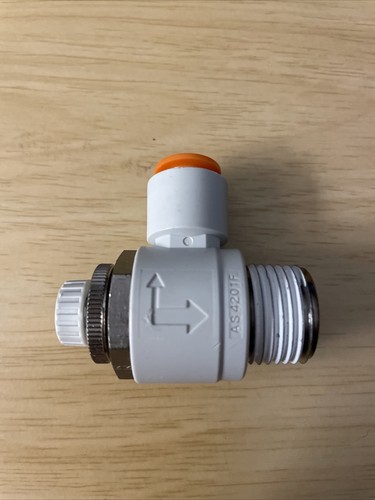 SMC AS4201F-N04-11S Speed Control Valve, 3/8 In Tube, 1/2 In - Picture 2 of 4