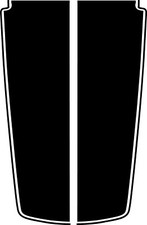 Truck Hood Racing Stripe Graphic Decal .. Compatible With Dodge Chevy Ford