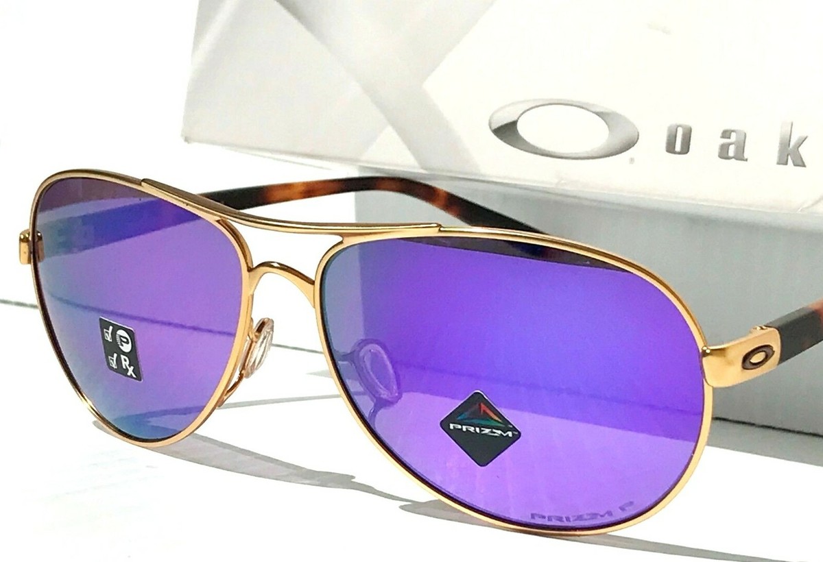 Oakley FEEDBACK Gold Satin Tort 59mm Aviator POLARIZED  display picture 3