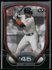 2015 Bowman Scouts' Top 100 #BTP-45 Rusney Castillo Red Sox