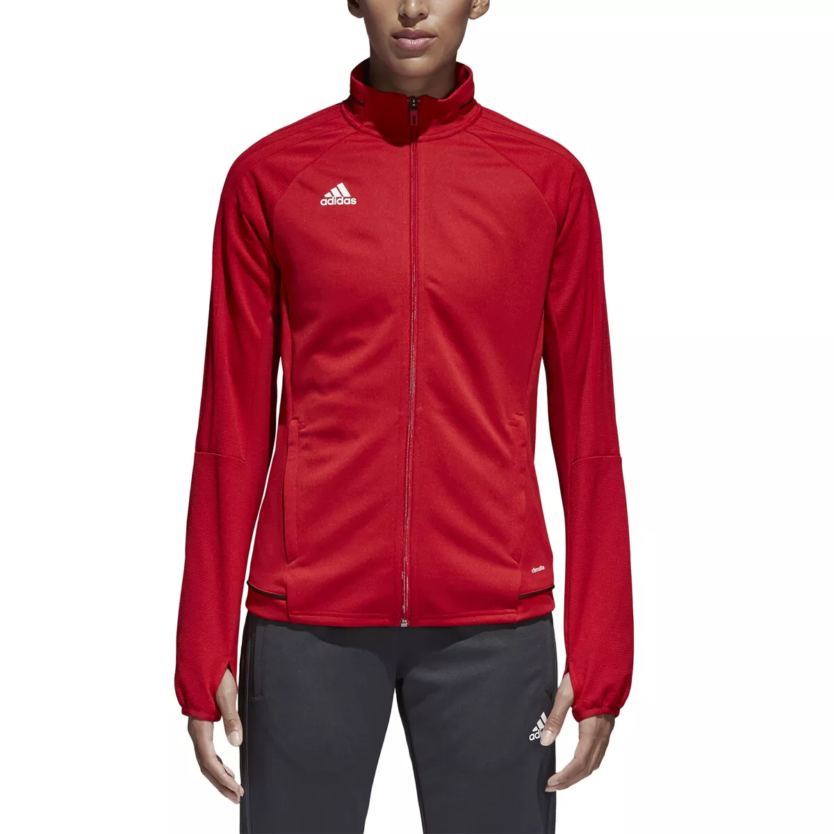 Adidas tiro 17 store training jacket red