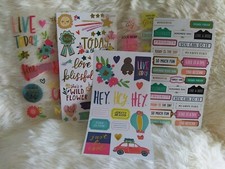 5 sheets Essential Weekly Planner Stickers Motivational Quotes and Phrases