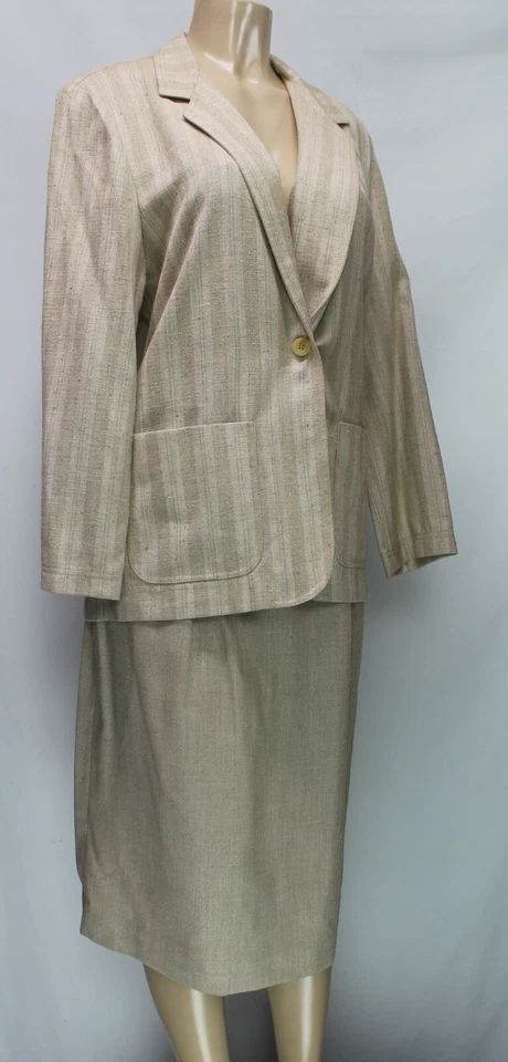Conjunto blazer y falda vintage Breckenridge para mujer talla 14 Foto 4 de 4