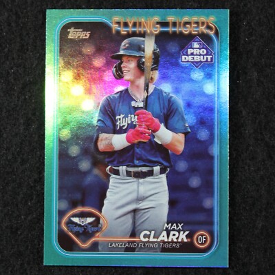 2024 Topps Pro Debut - Max Clark - /75 - Aqua Foil - #PD-141 - Detroit Tigers