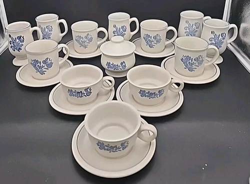 20-Pfaltzgraff  Pedestal Footed Mugs,  Coffee Cups Sets, Tea Cups, Sugar Bowl