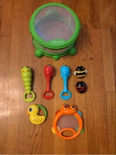 Infantino Turtle Cover Band 8 Piece Percussion Drum Musical Music Set