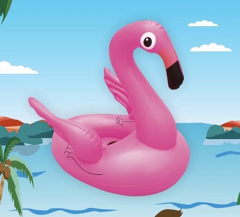 Flotador Tipo Calzón Para Niños Silla De Piscina En Forma De Flamenco REB