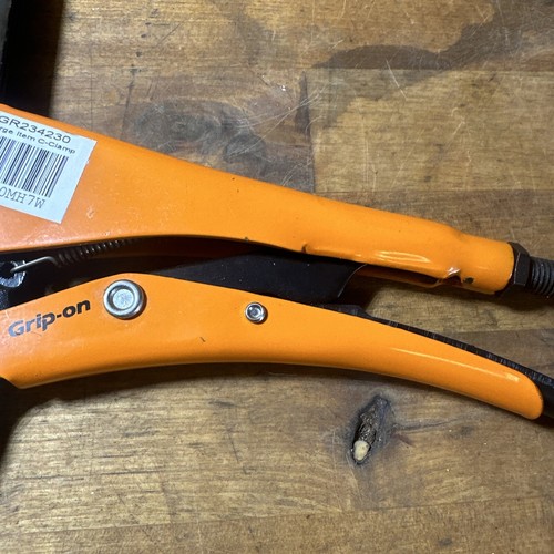 Grip-On GR234230 9-Inch Large C-Clamp Locking Pliers W/ Steel Jaw New - Picture 7 of 19
