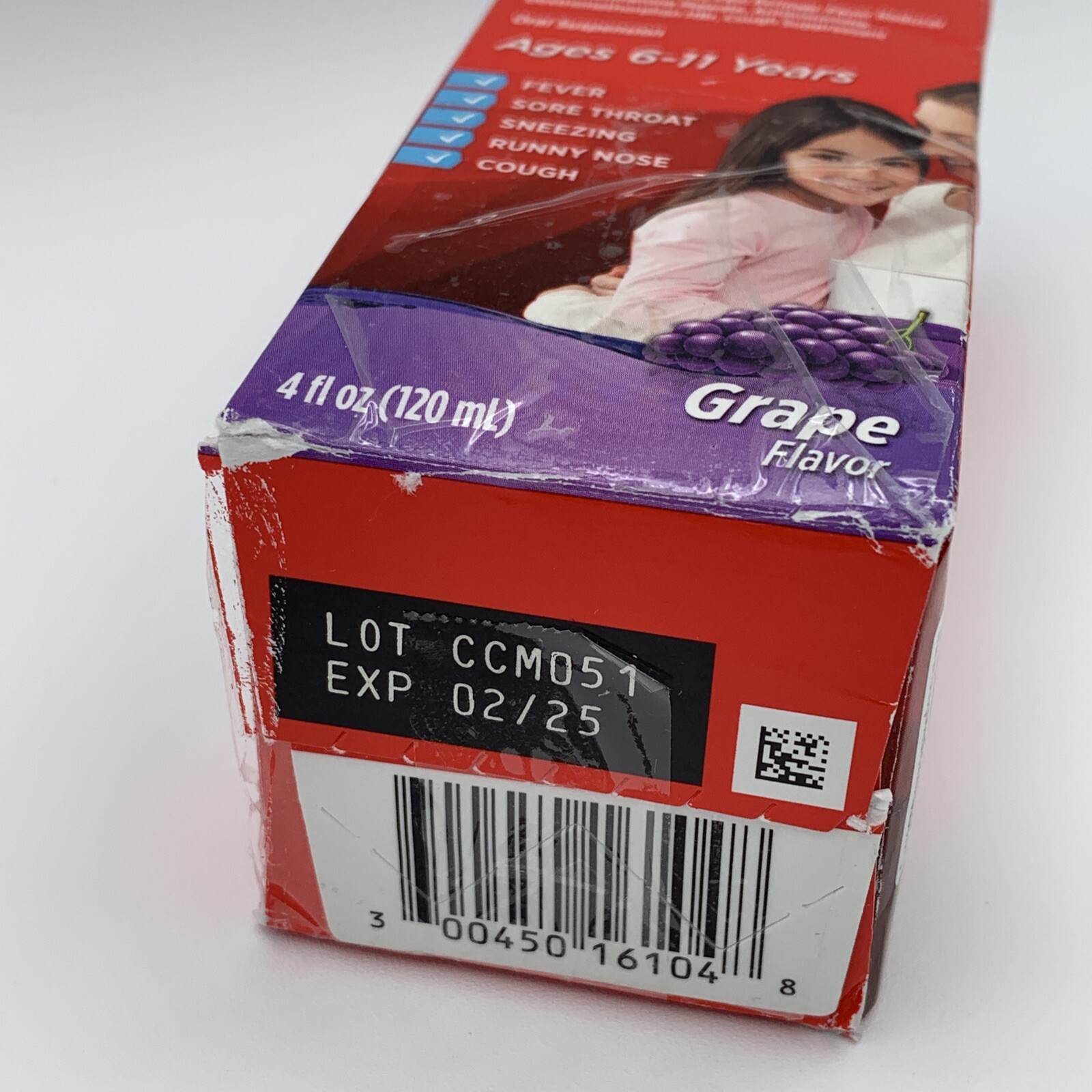 Children's Tylenol Cold + Cough + Runny Nose 4 oz Ages 611 Yrs Grape